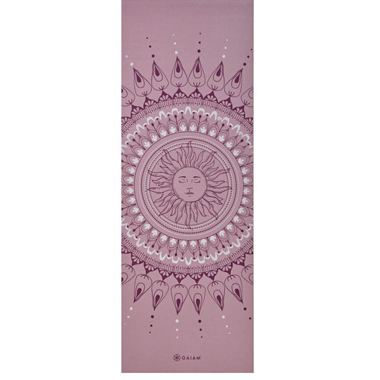 Gaiam Here &amp; Now Dusty Rose Yoga Mat 4mm 65272 Accessories/Training equipment Your Sports Performance