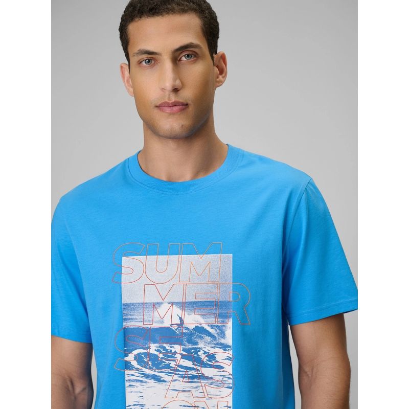 Men's regular printed T-shirt 4F 4F 4FWSS26TTSHM2783-33S 4f