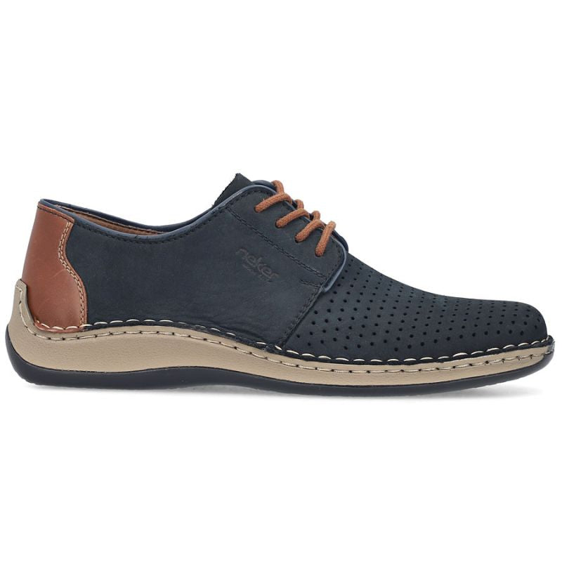 Rieker 05226-14 navy blue openwork leather shoes To be categorized Your Sports Performance