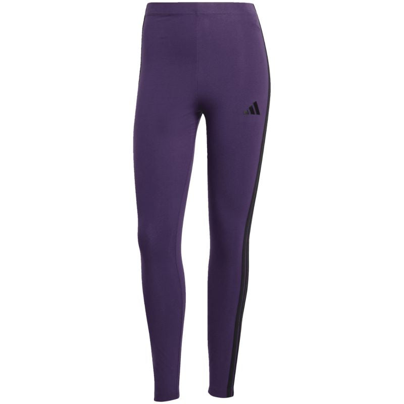 Women's adidas Essentials 3-Stripes Cotton Leggings Purple JY3176 In preparation Adidas
