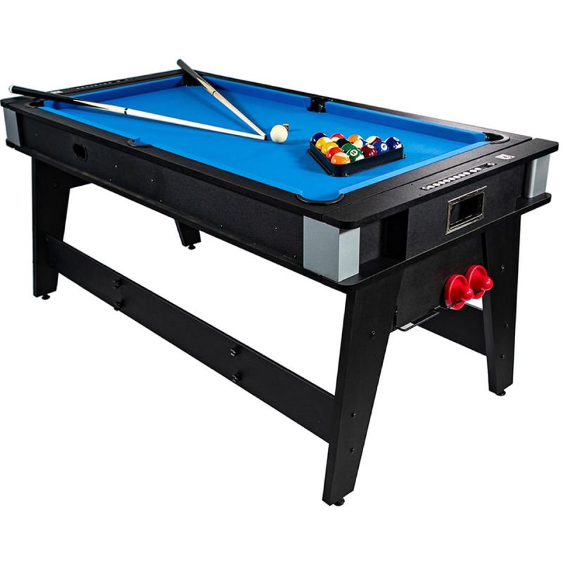 4-IN-1 MULTIGAMING TABLE BILLIARDS TABLE TENNIS HOOK-UP DINING TABLE 189x94.1x81.3CM ENERO Accessories Your Sports Performance