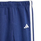 adidas Essentials Tiberio 3 Stripes Fleece Tracksuit for Kids Blue KC6004 Clothing Your Sports Performance