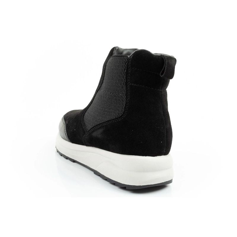 Scholl Beverly Bootie Women's Leather Ankle Boots Black Scholl
