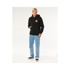 RIP CURL Wettie Passage Icon Zip Thru Men's Sweatshirt Black
