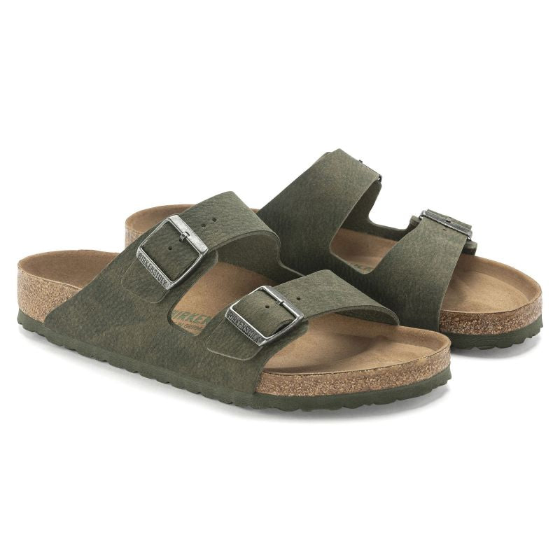 Birkenstock Arizona Vegan Microfaser Regular Women's-Men's Desert Dust Thyme Flip-Flops for Wide Feet Vegan (1024550) Footwear/Lifestyle/Birkenstock/Klapki/chodaki Birkenstock