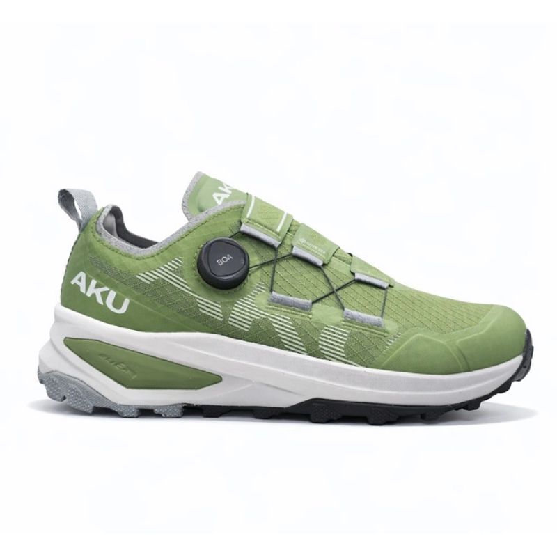 Aku men's trial trekking shoes Furiosa BOA Gore-tex Vibram fashionable green To be categorized Your Sports Performance