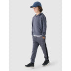 Boy's sweatshirt with hood, open, 4F Junior 4FJWMM00TSWSM1292-25S *Kategoria tymczasowa Your Sports Performance