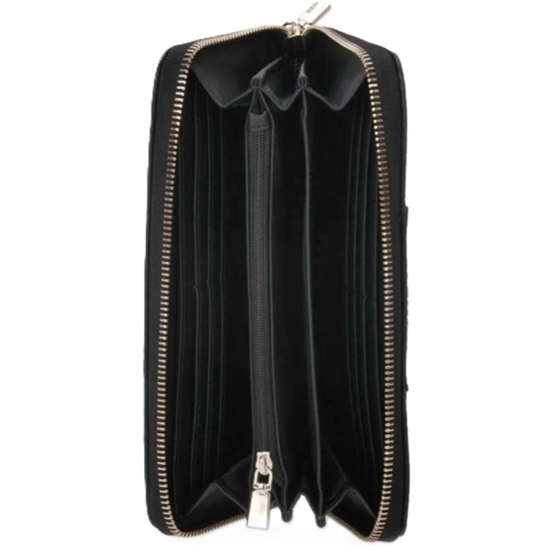 GUESS WOMEN'S WALLET BLACK BRENTON In preparation Your Sports Performance