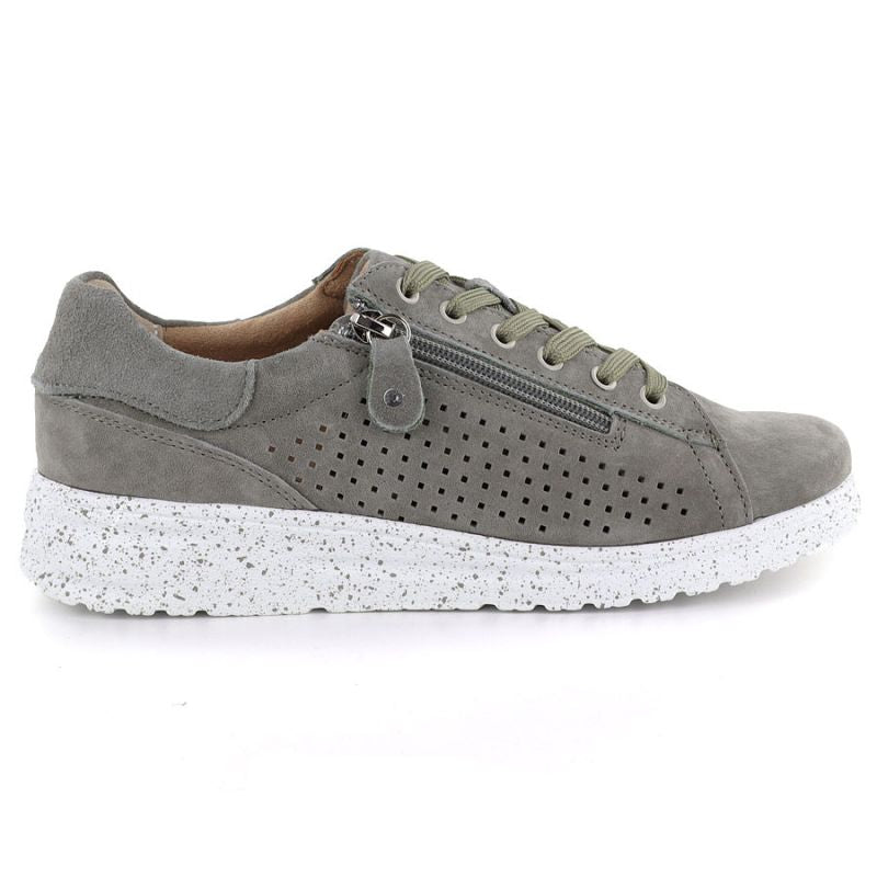 Women's leather openwork shoes on a green platform M.Daszyński 26PB17-04 M. Daszyński