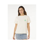 RIP CURL Surf Puff Party Pack Relaxed Beige Women's T-Shirt
