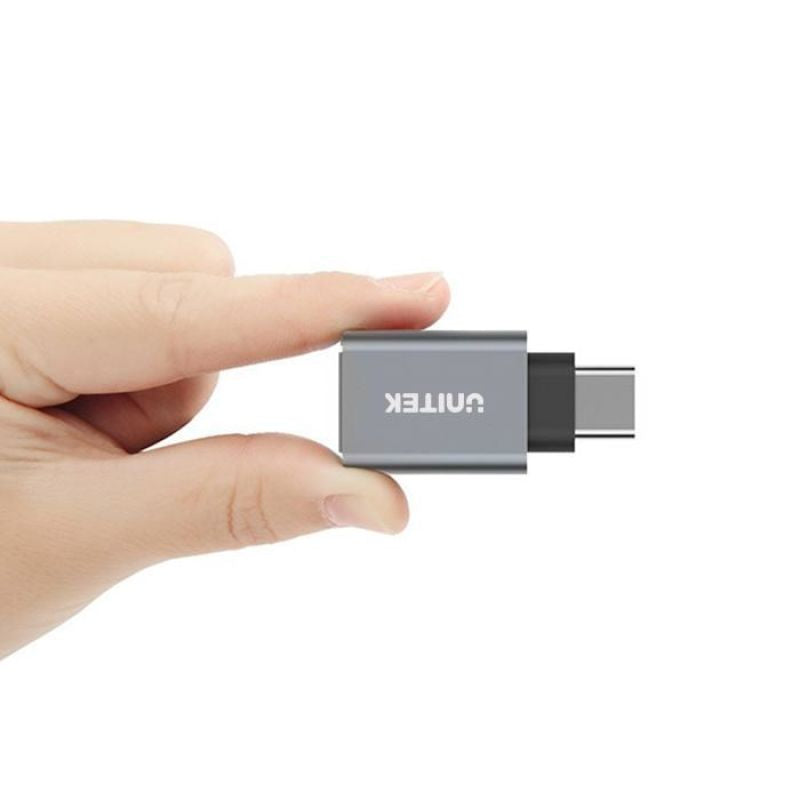 UNITEK ADAPTER USB TYPE TO USB (F) ALU, Y-A025CGY Kable i adaptery/Adaptery, przejściówki Your Sports Performance