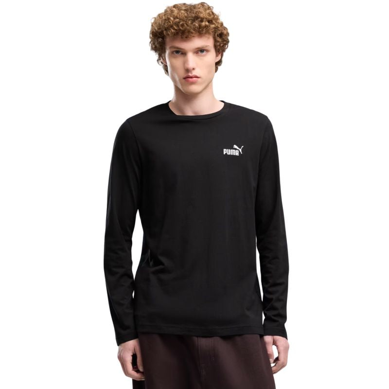 Puma ESS No. 1 Logo Longsleeve Tee Black 682546 01
