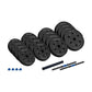 Bituminous adjustable dumbbells with connector 2x15kg REBEL ACTIVE In preparation Your Sports Performance