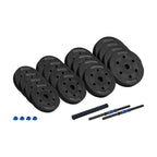 Bituminous adjustable dumbbells with connector 2x15kg REBEL ACTIVE In preparation Your Sports Performance