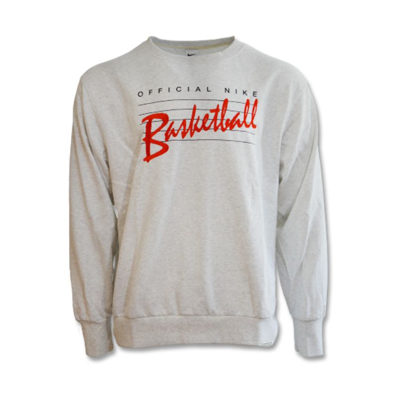 Nike Standard Issue Crew Sweatshirt Birch Basketball Heather/Pale Ivory - DA6741-051 Nike