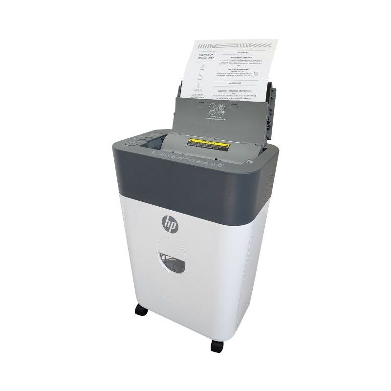 HP ONESHRED Auto 100CC Paper Shredder, White and Gray Urządzenia biurowe/Niszczarki Your Sports Performance