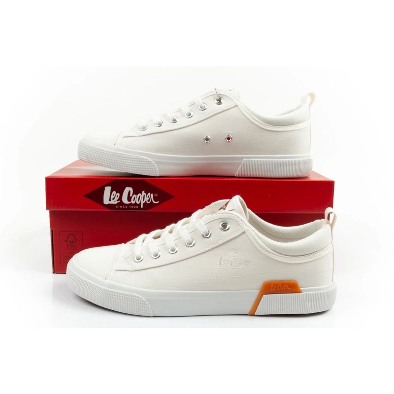 Lee Cooper men's sports shoes sneakers fashionable white comfortable Lee Cooper