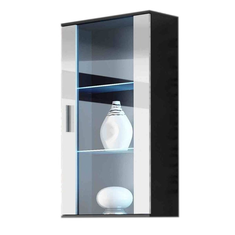 SOHO hanging display cabinet, black/white gloss Bufety i witryny/Bufety i witryny na drewnianej podstawie Your Sports Performance
