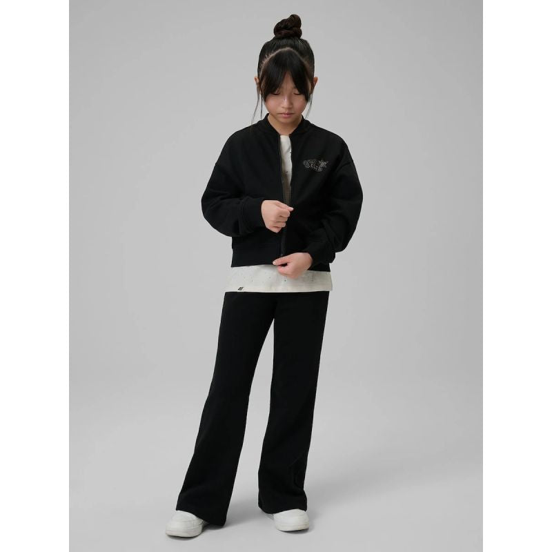 Girls' loose sweatshirt without hood 4F 4FJRSS26TSWSF2626-20S