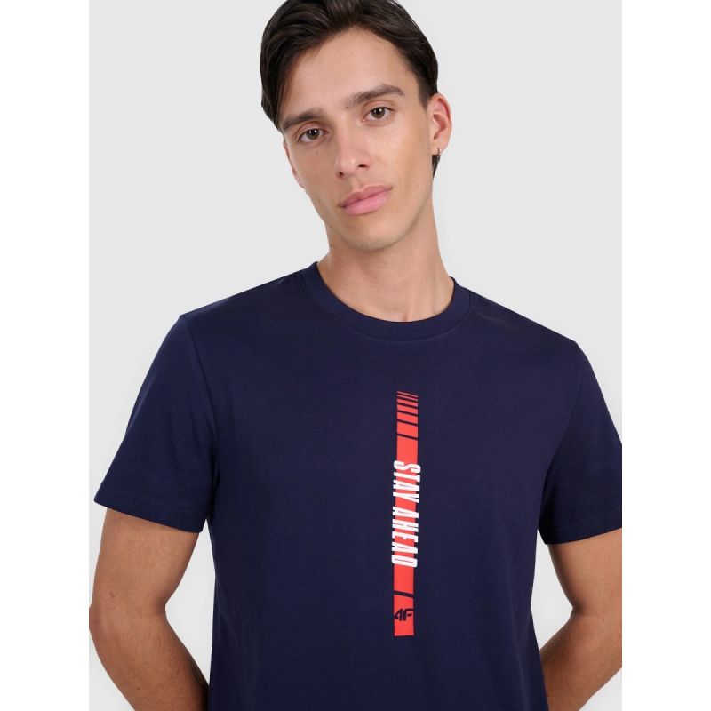 Men's regular printed T-shirt 4F 4FRAW25TTSHM3225-31S 4f