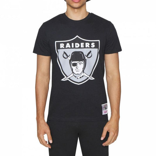 Mitchell &amp; Ness NFL Oakland Raiders Team Logo Tee BMTRINTL1270-ORABLCK Clothing/Lifestyle/T-shirts/Mitchell & Ness Your Sports Performance