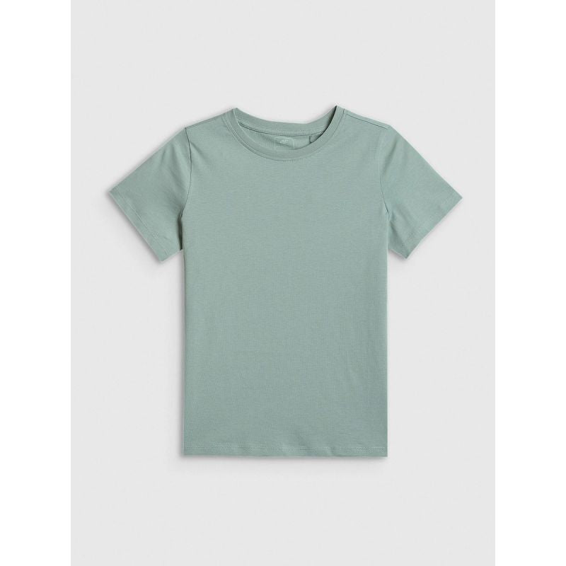 Regular plain girls' T-shirt 4F 4FJRSS26TTSHF3554-12S 4f