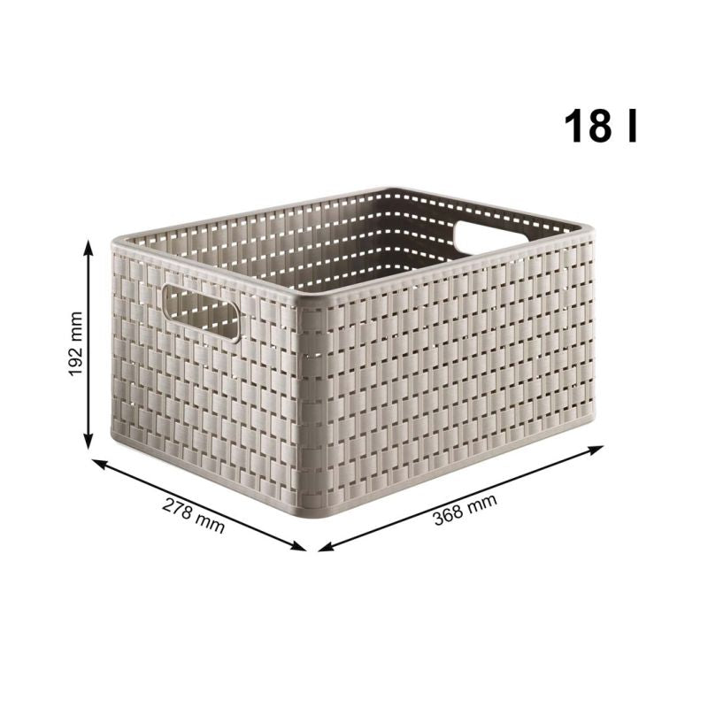 ROTHO Large shelf with 3 drawers COUNTRY cappuccino/anthracite Dla zwierząt/Miski, pojemniki i poidełka (uniwersalne) Your Sports Performance