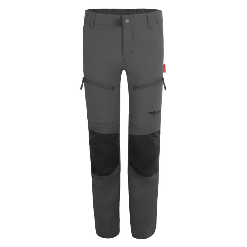 Children’s zip-off trousers for boys/girls Trollkids Kids Nordfjord Zip-off Pants Slim Fit anthracite (853-602)
