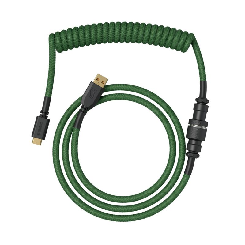 Glorious Gaming GLO-KB-ACC-CBL-COIL-FGRN Keyboard/Mouse Cable Green 1.4m Kable i adaptery/Kable USB Your Sports Performance