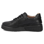 Women's leather wedge shoes, black Filippo DP8326