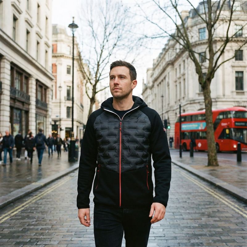 Men's jacket Geographical Norway COUTO BLACK DB MEN 024 BLACK (WZ8644H/GN-NOIR) Geographical Norway