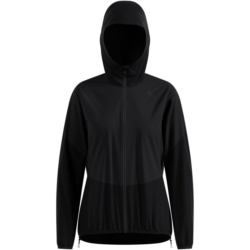 Women's Odlo Jacket DUAL DRY WATERPROOF INSULATED Rain Jacket, Black