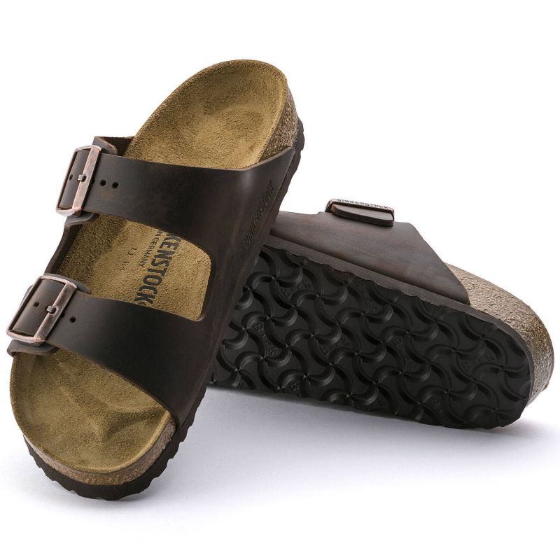Women's/men's brown Birkenstock Arizona Nubuck Habana narrow flip-flops (52533) Footwear/Lifestyle/Birkenstock/Klapki/chodaki Birkenstock