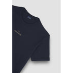 Paul&Shark Men's Cotton T-shirt Navy Blue and Gold 99311008-50E - Classic Cut, Logo