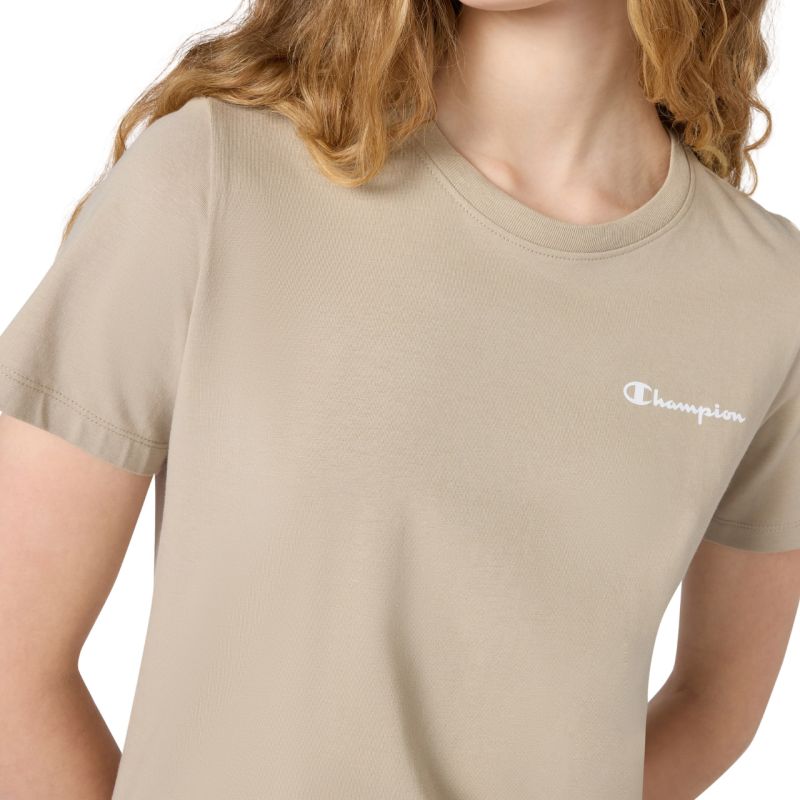 Champion Women's Short Sleeve T-shirt Beige 118408 MS041