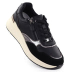 Women's black leather metallic shoes Filippo DP7105/25 Footwear Your Sports Performance