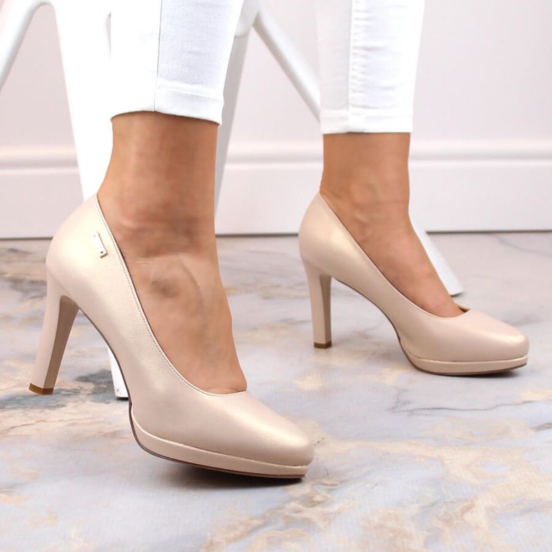 Sergio Leone W SK53N beige high-heeled and platform pumps Footwear/Lifestyle/Sergio Leone Your Sports Performance