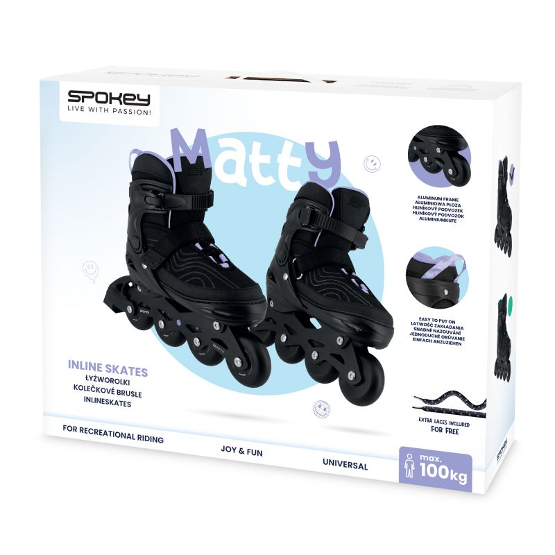 Spokey Matty SPK-943452 roller skates, sizes 39-42 Accessories/Skating/Rolki (pozostałe) Your Sports Performance