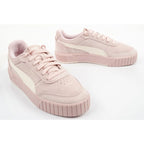 Puma women's sports shoes Carina Mia SD powder pink leather comfortable sneakers