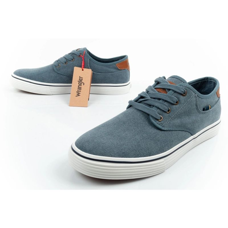 Wrangler men's Calypso Derby sneakers, blue, comfortable Wrangler