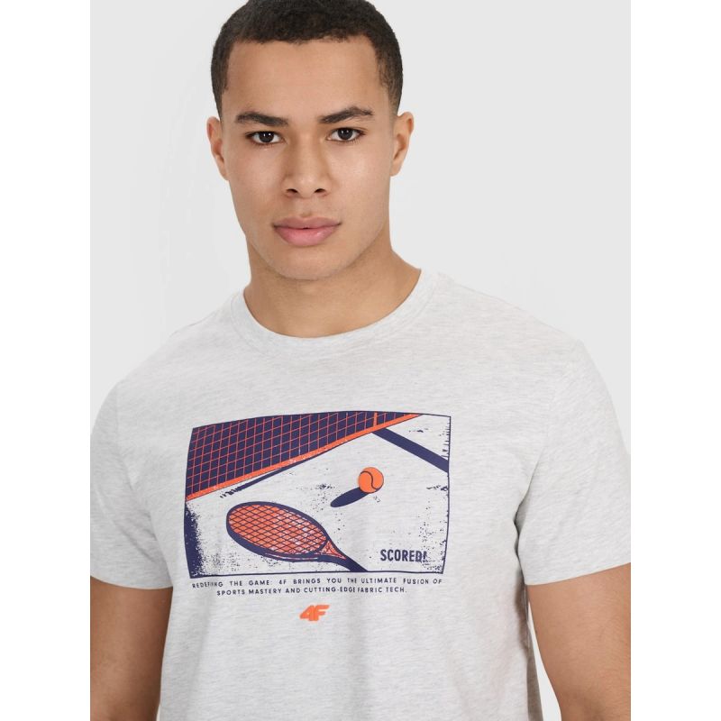 Men's regular printed T-shirt 4F 4FRSS25TTSHM2980-27M 4f