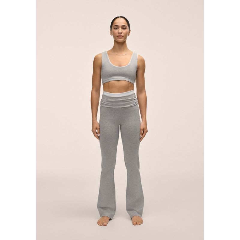 CASALL Sublime Folded Flare Pants for Women, Gray