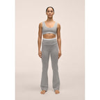CASALL Sublime Folded Flare Pants for Women, Gray