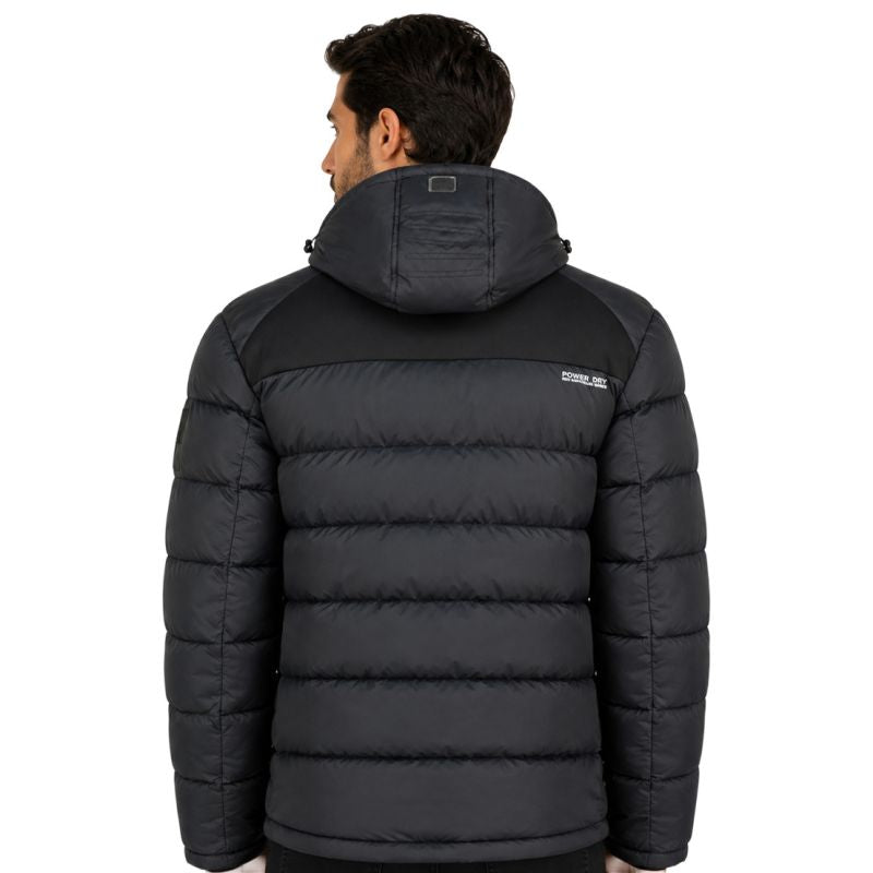 Men’s jacket Geographical Norway BEACHWOOD NO CONSTRAST BLACK-BLACK DB MEN 068 (WZ7433H/GN-BLACK / BLACK)
