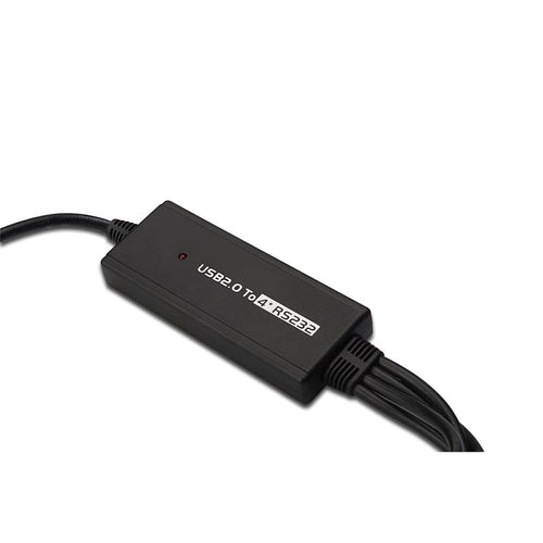 DIGITUS DA-70159 adapter (USB M - 4x RS-232 M; 1.5m; black) Kable i adaptery/Adaptery, przejściówki Your Sports Performance