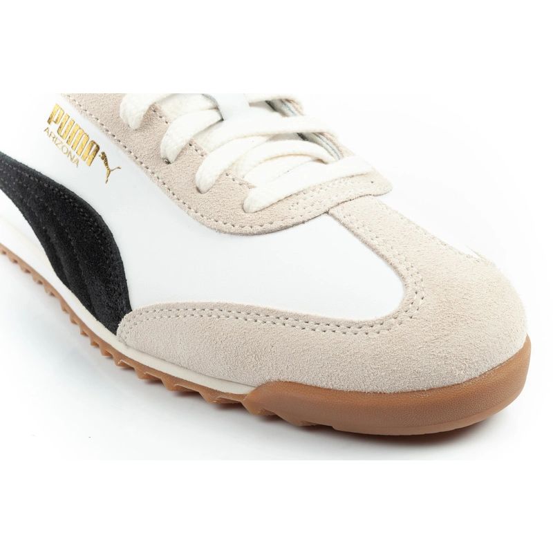Puma Arizona Retro Beige Leather Unisex Women's Sports Shoes
