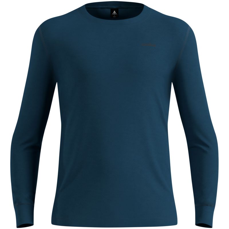Men’s long-sleeve thermal shirt Odlo MERINO 200 BL TOP crew neck l/s, green