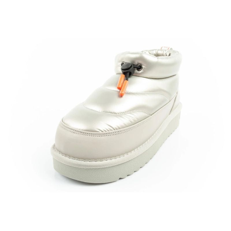 D.Franklin women's snow boots winter fashionable insulated ankle boots silver D.Franklin