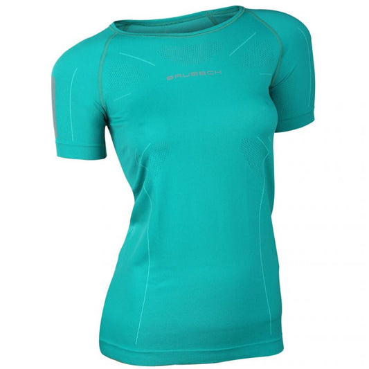 Brubeck Athletic Women's T-Shirt Azure Green SS11080 In preparation Your Sports Performance
