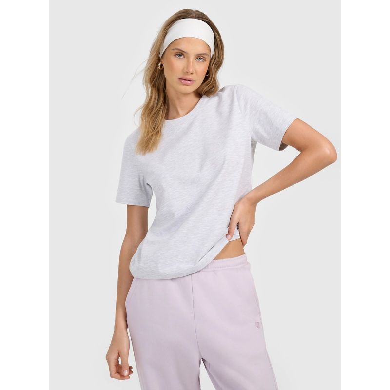 Women's regular plain T-shirt 4F 4FRMM00TTSHF3617-27M